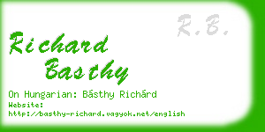 richard basthy business card