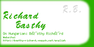 richard basthy business card